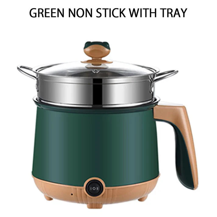 Multipurpose Electric Cooking pot, Nonstick Electric Hot Pot Cooker & Steamer