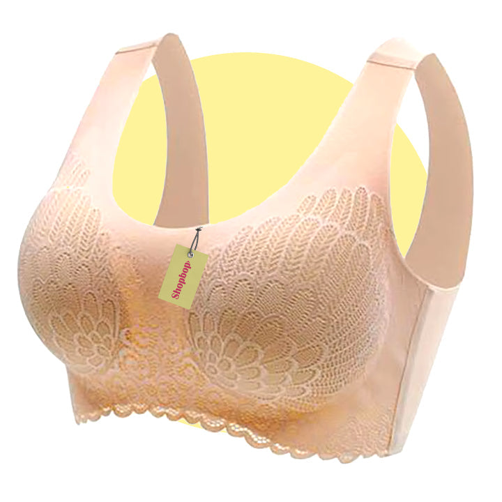 Latex Bra Women Underwear Seamless Bras with Pad Vest Top Bra Push Up Brassiere Women Tank Top with Chest Pad Sports Bra